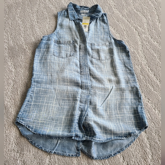 Kenneth Cole button down size medium tank top - Picture 1 of 5
